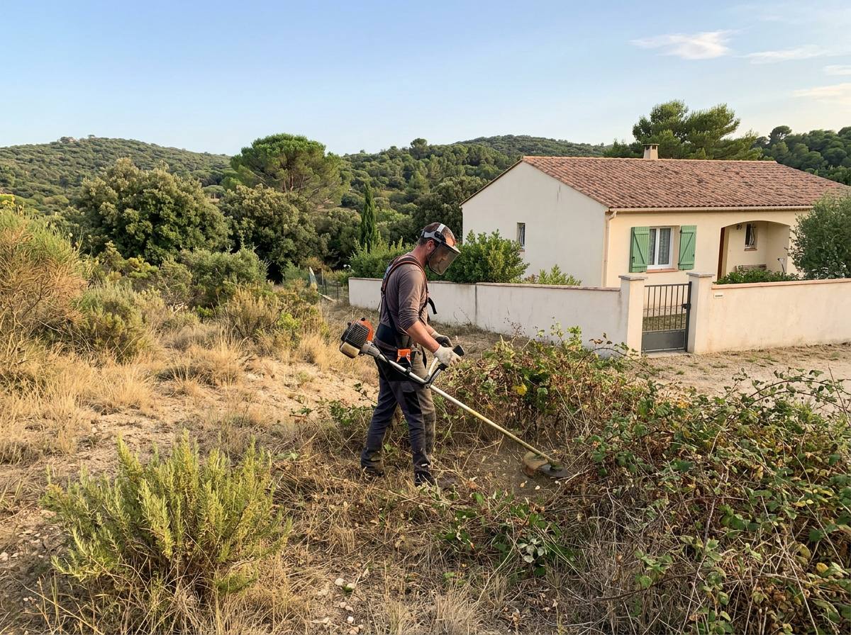 Débroussaillage dans le Gard