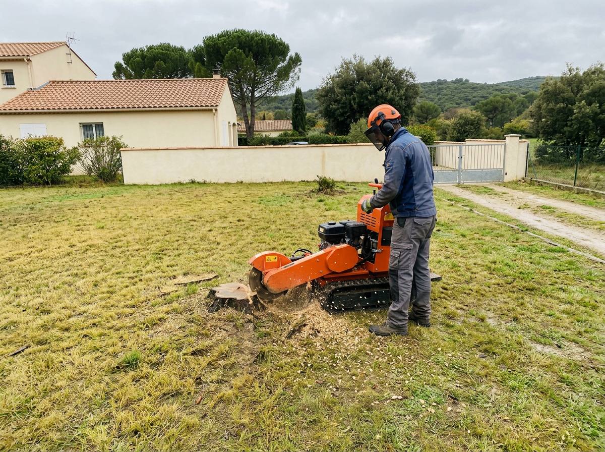 Dessouchage dans le Gard