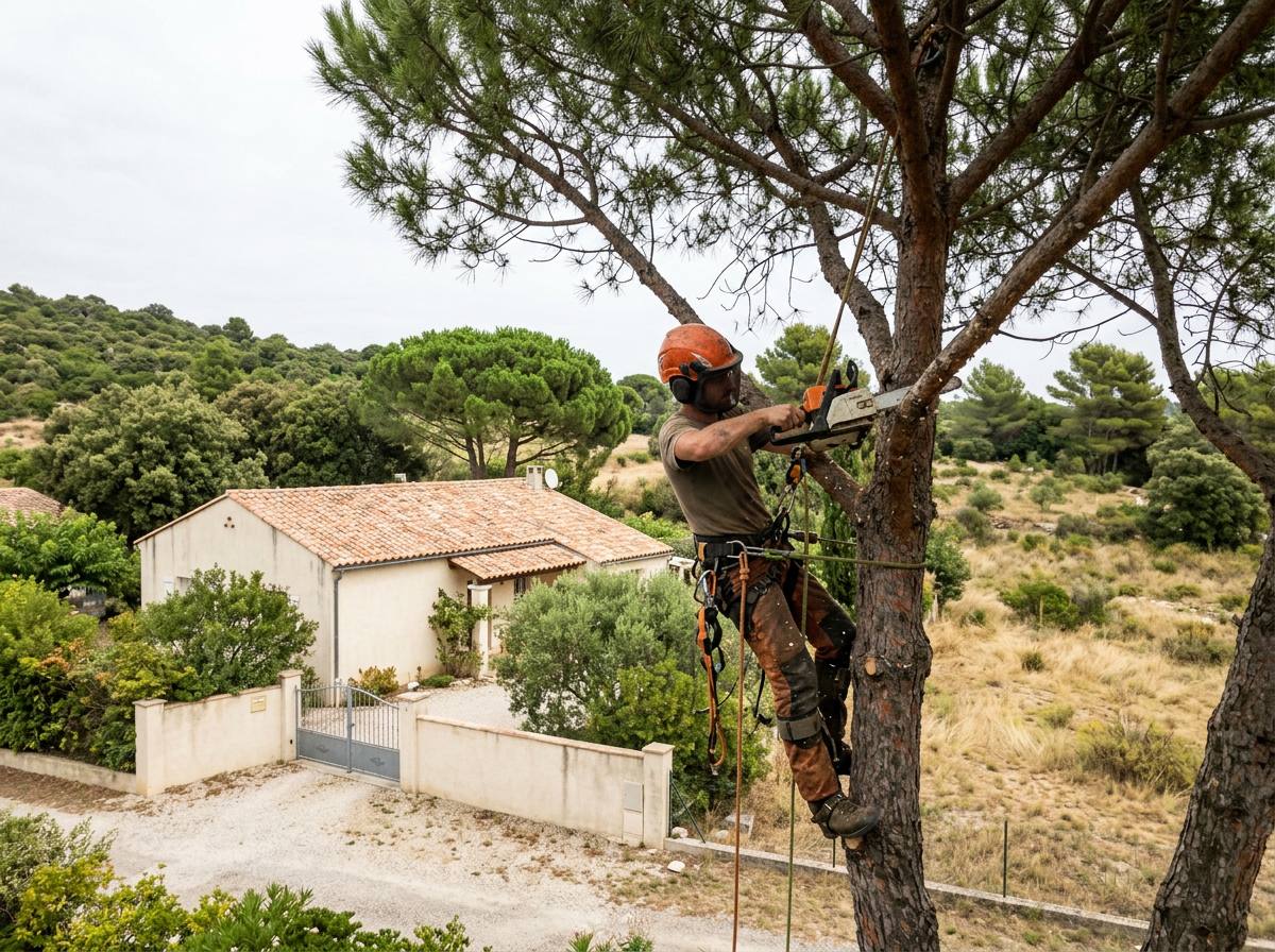 Élagage dans le Gard